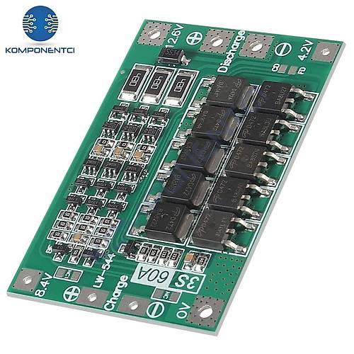 3S 60A BMS 12.6V 18650 Lityum Pil Şarj Koruma Devresi
