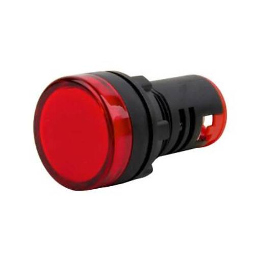 AD16-22DS 12-48V AC/DC Sinyal Lambası - Kırmızı