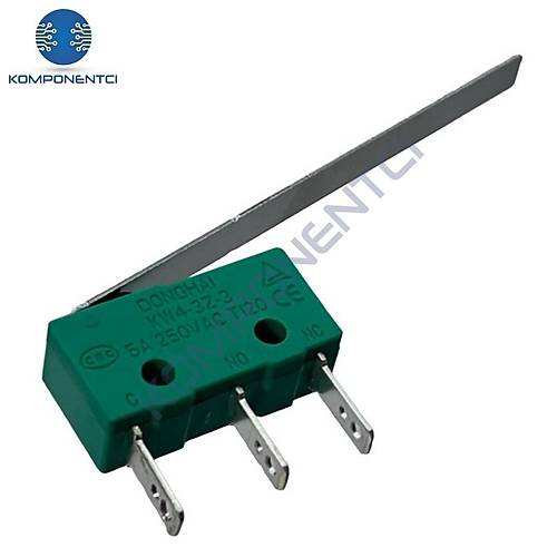 IC-165 Uzun Paletli Micro Switch Lehim Uzun Bacak KW4-3Z-3