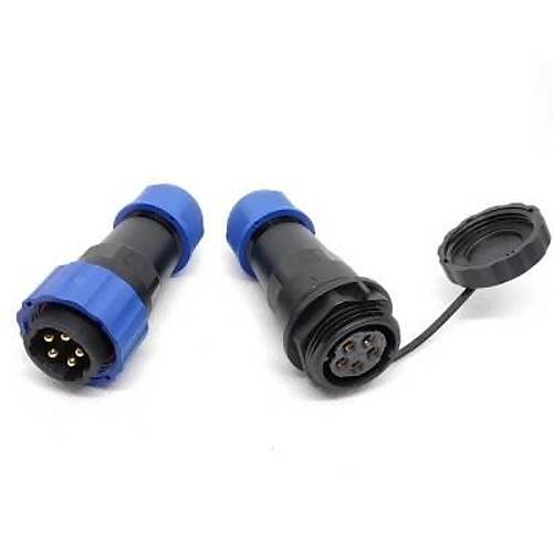 SD20 5 Pin 20mm Su Geçirmez Konnektör Takımı