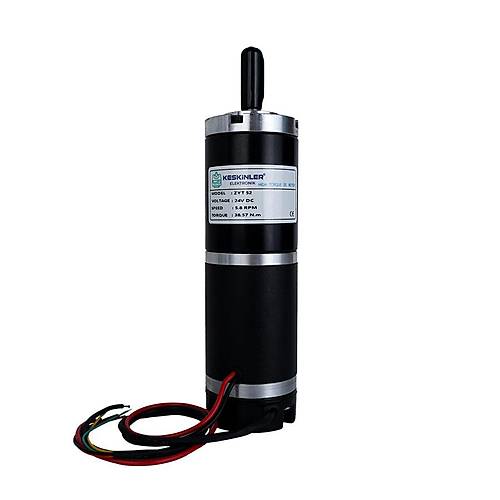 ZYT52RA 24V 5.8Rpm Planet Redüktörlü Encoderli Motor