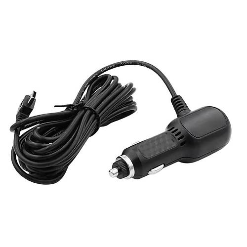 5V 2,4A Çift USB Araç Çakmaklık Şarj Cihazı 90C Mini USB Çıkışlı - 3,5m Kablo