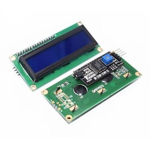 2x16 LCD - LCD1602 Mavi Ekran + IIC/I2C Arayüz Modülü