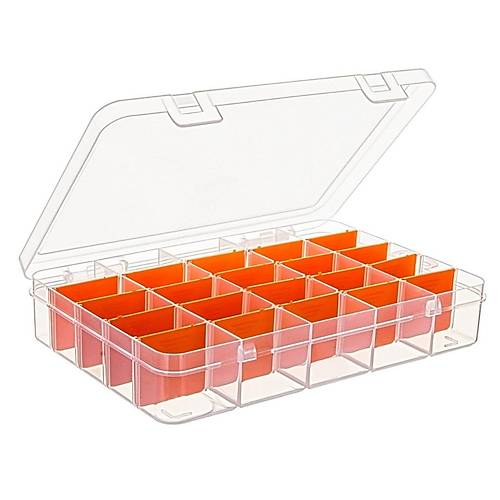 25 Bölmeli Ayarlanabilir Şeffaf Organizer Beta 25