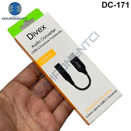 Divex Type-C Erkek 3.5mm Jack Kulaklık Dönüştürücü Adaptör DC-171