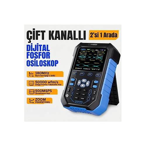 DPOX180H 2x180mhz - 3DB 50000wfms/s Dijital Osiloskop + 20mhz Sinyal Jeneratörü