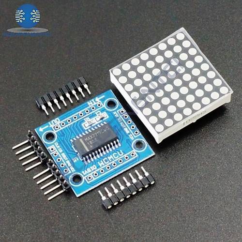 MAX7219 8x8 Dot Matrix Kartı - Peşpeşe Takılabilir