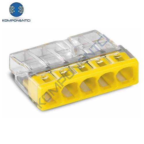 Gwest GW-2.5-5 Geçmeli Buat Klemens Sarı 1 Adet