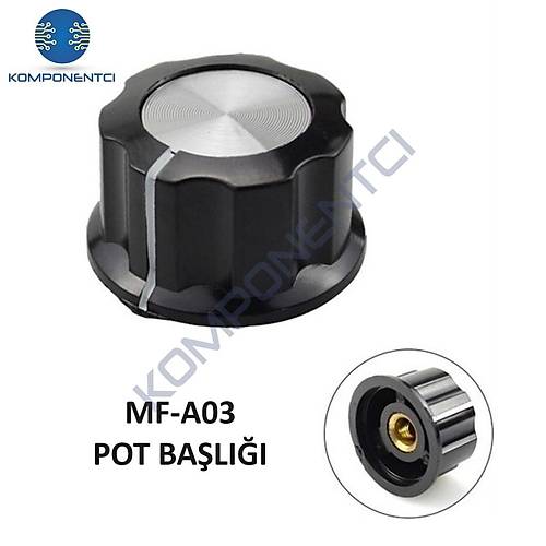 IC-222A Vidalı Potansiyometre Düğmesi Pot Başlığı MF-A03