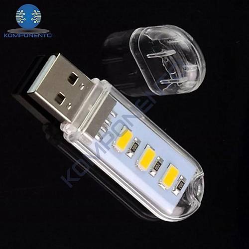 Portatif Mini Usb Led Işık Gece Okuma Kamp Lambası