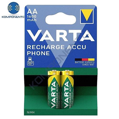 Varta 1600mAh AA Şarj Edilebilir Pil 2'li Paket