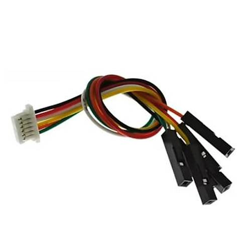 6-Pin SH 1.0mm Dişi - 2.54mm Dişi Dupont Dönüştürücü Kablo - 20cm