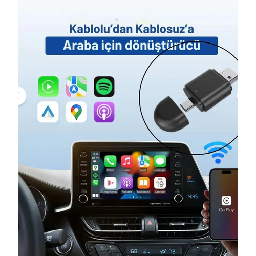 Kablosuz CarPlay Adaptörü - Wireless CarPlay Çevirici