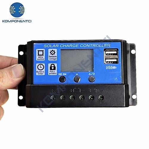 Solar Panel Akü Şarj Cihazı 20A 12/24V