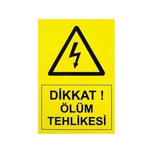 IS-Tİ3 Tehlike Etiketi 10x7cm (Yüksek Voltaj)