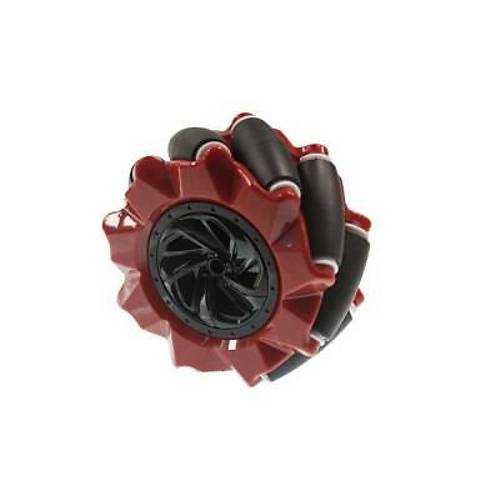 80mm Kırmızı Omni Mecanum Tekerlek - Sağ