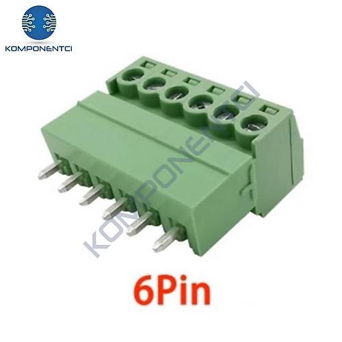6 Pin 3.81mm Geçmeli 180C Takım Klemens