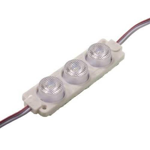 3W Mercekli Modül 3'lü Led - Beyaz 12V