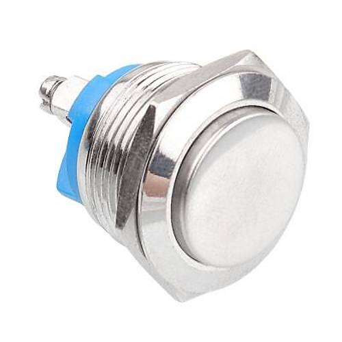 WD19H-G0 19mm Çıkık Yaylı Metal Buton