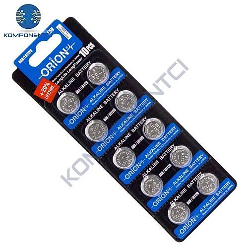 Orion AG8 LR55 LR1120 1.5V Alkalin Pil 10'lu Paket