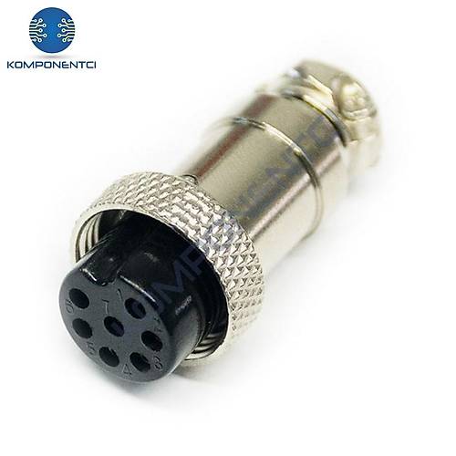 IC-261M 16mm Mayk Dişi Şase 7P Konnektör