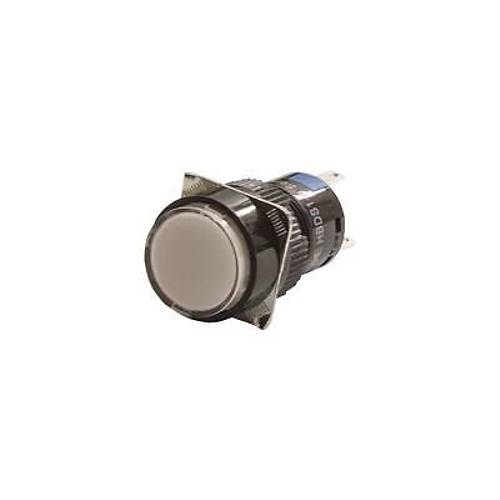 16mm 24V Beyaz Anahtarlı Buton CD-AY-11DZ/24V/W
