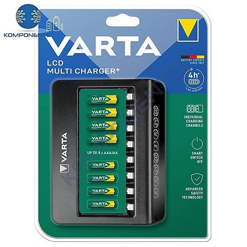 Varta 57681 LCD 8 Slot AA - AAA Pil Şarj Cihazı