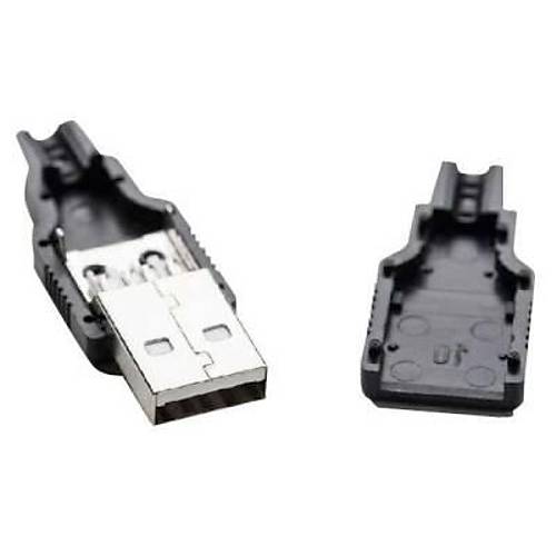 USB A Tipi Kılıflı Soket - Erkek