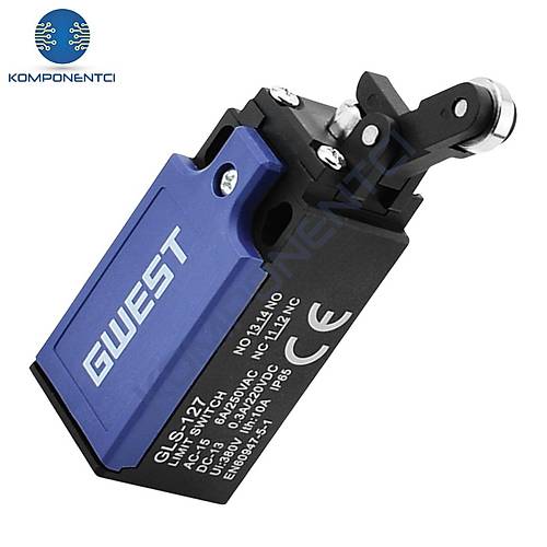 Gwest GLS-127 Ters Açısal Metal Makaralı Limit Switch