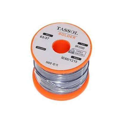 Tassol 1 mm 500gr Lehim Teli (%63 Kalay / %37 Kurşun)