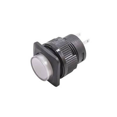 RL16-504A 16MM Plastik 2 Pin Anahtarlı Buton Beyaz