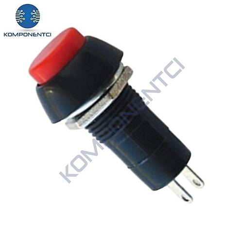 IC-186A Buton Ø12mm Kaliteli Kırmızı
