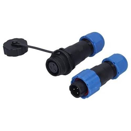 SD13 3 Pin 13mm Su Geçirmez Konnektör Takımı