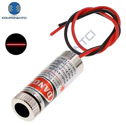 12mm 650nm 5mw Kırmızı Çizgi Kafalı Lazer