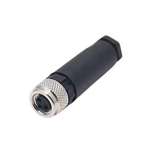 M8 4 Pin Dişi Konnektör