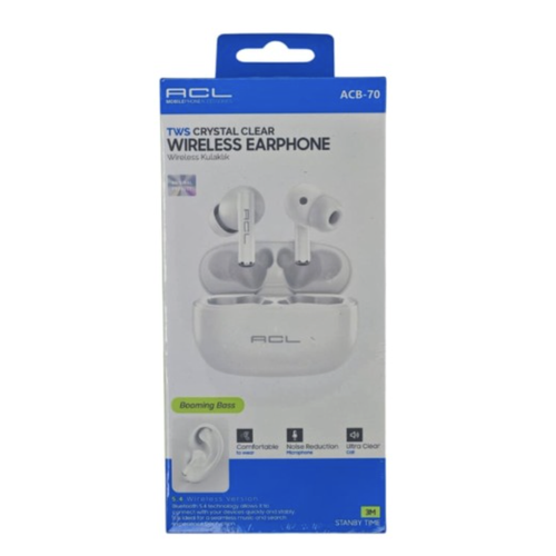 ACB-70 V5.4 3 Ay Bekleme Süreli Kablosuz Kulak İçi Bluetooth Kulaklık