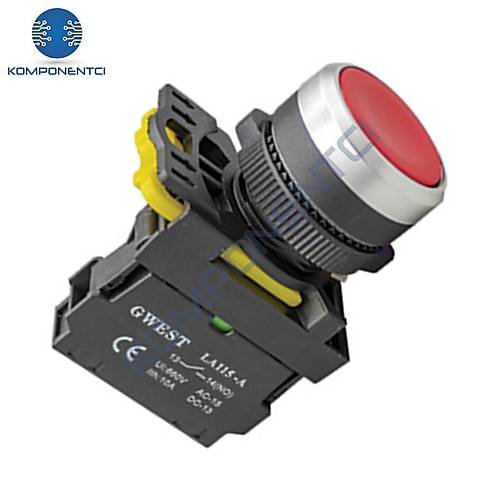 Gwest A5-01 22mm Kırmızı Yaylı Buton 1NC