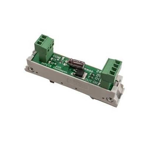 TRK-02 5A 2 Kanal DC Röle Modülü - Ray Montajlı