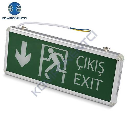 Noas 3W Aşağı Çift Yönlü Exit Led Acil Çıkış Armatürü