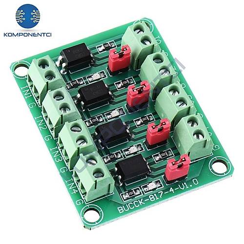 PC817 4 Kanal Optokuplör İzolasyon İçin Modül