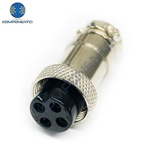 IC-261M 16mm Mayk Dişi Şase 4P Konnektör