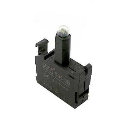 ISK-3B 24V Buton Işık Kontağı - Yeşil