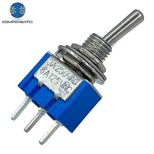 IC-139C Toggle Switch İğne Ayak On-Off 6mm MTS-102-A2