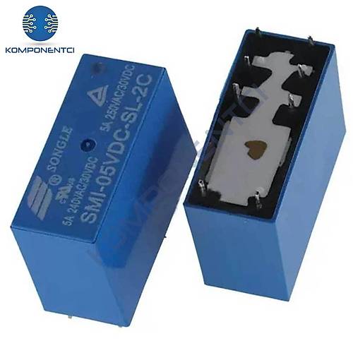Songle SMI-05VDC-SL-2C 5A 5V 8 Pin Çift Kontak (HL3)