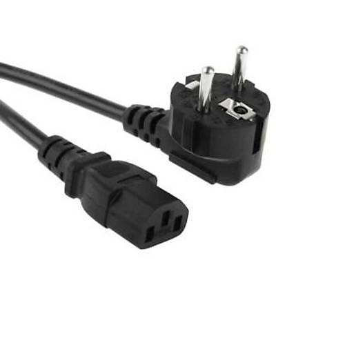 Yüksek Kaliteli Power Kablosu 90 Derece 1.7 Metre - 3'lü Bilgisayar Güç Kablosu