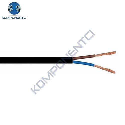 2 x 0.75mm2 Balık Sırtı Kablo 1m