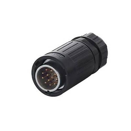 YA-20-C12PE-01-001 12-Pin Su Geçirmez Konnektör - Erkek