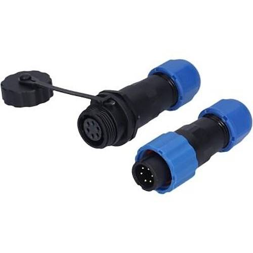SD13 6 Pin 13mm Su Geçirmez Konnektör Takımı