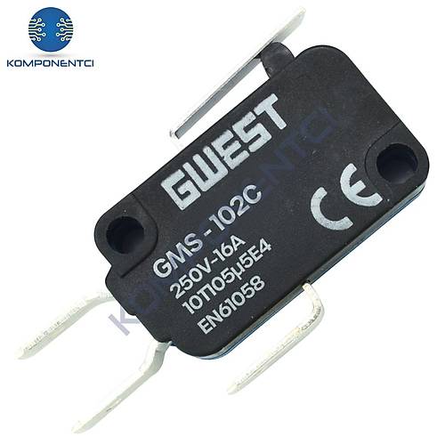Gwest GMS-102C Kısa Kollu Mikro Switch 10A