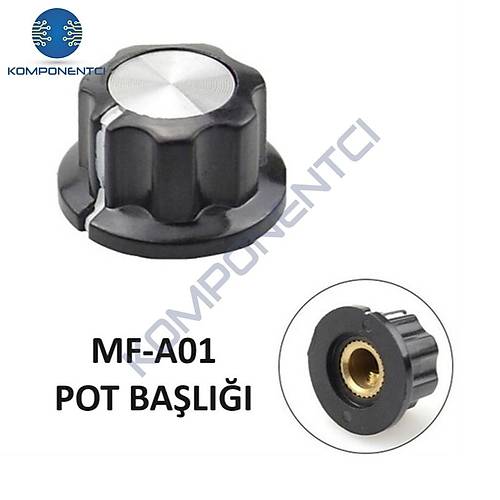 IC-222A Vidalı Potansiyometre Düğmesi Pot Başlığı MF-A01